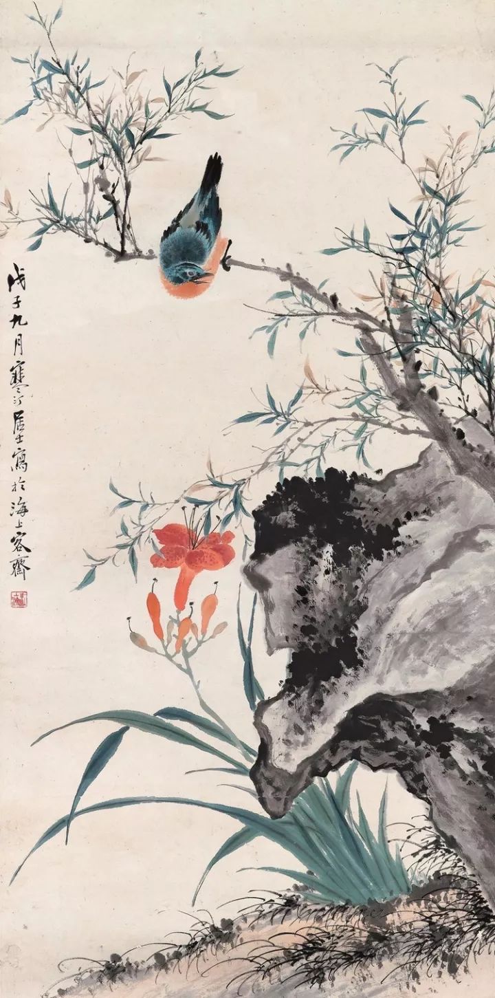 江南四才子之首,一代国画花鸟大家,108幅作品,绝了!