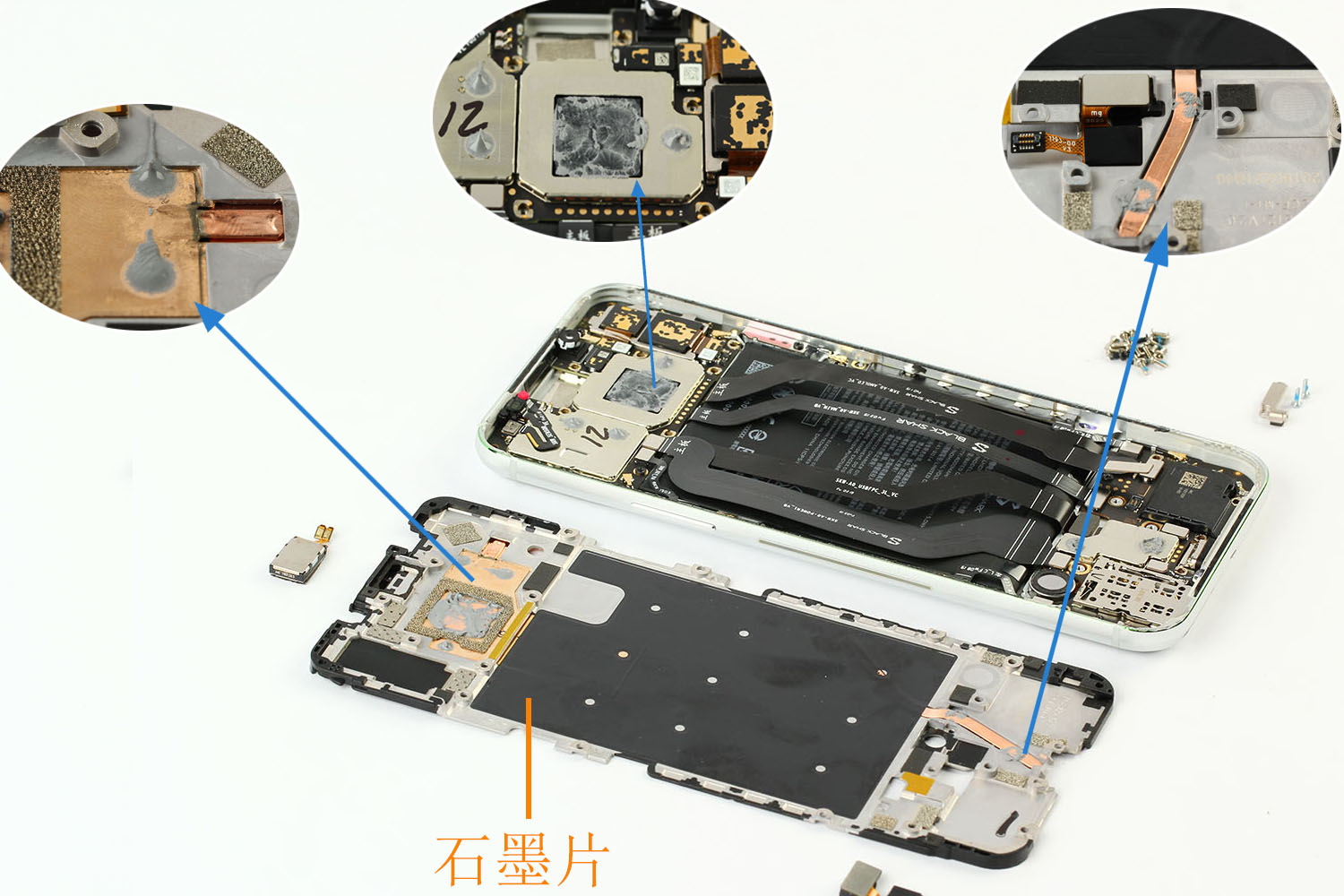 【集微拆评】塔式全域液冷散热系统加持,黑鲨游戏 2 手机拆解