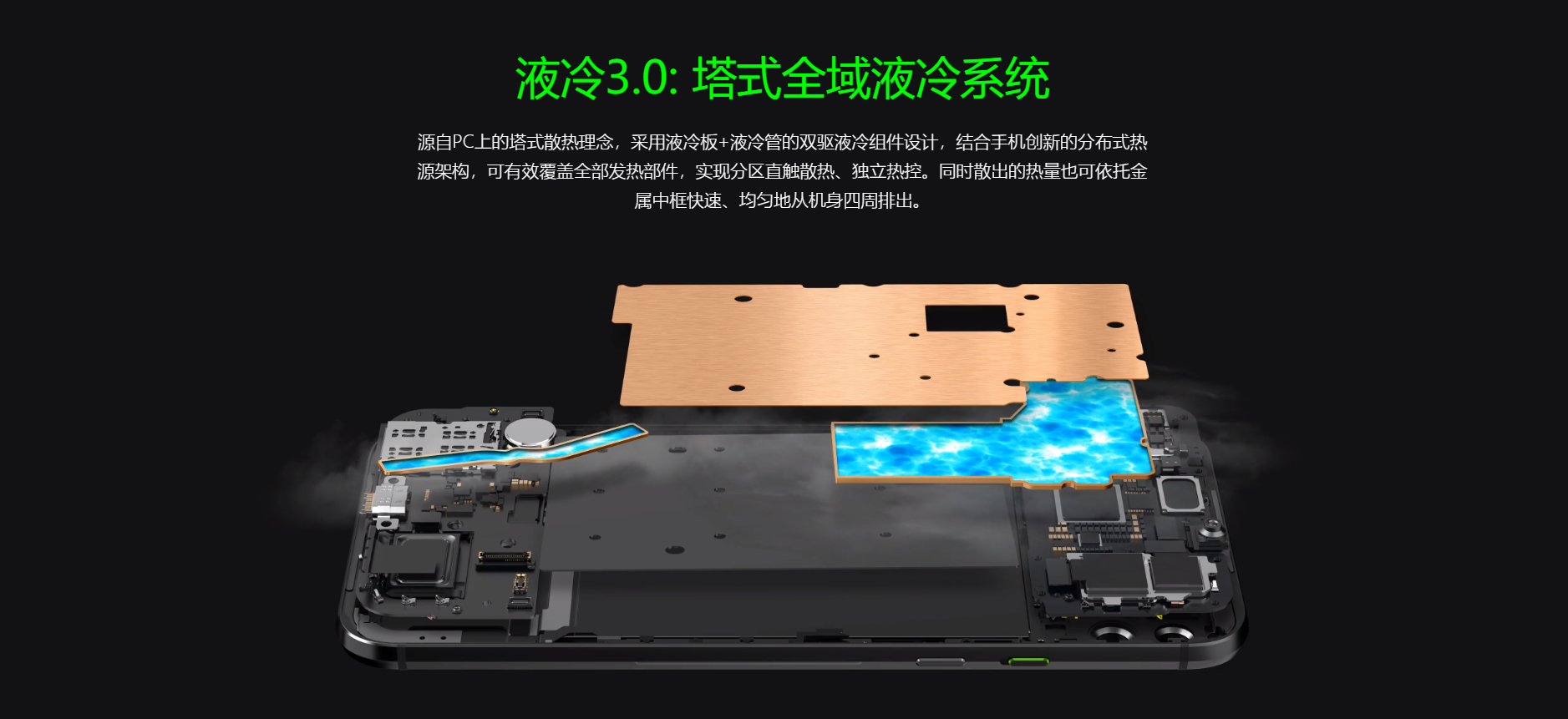 【集微拆评】塔式全域液冷散热系统加持,黑鲨游戏 2 手机拆解