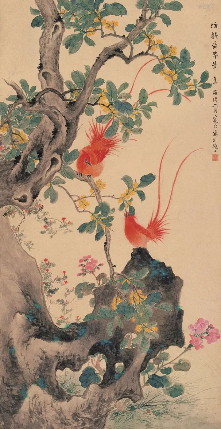 江南四才子之首,一代国画花鸟大家,108幅作品,绝了!