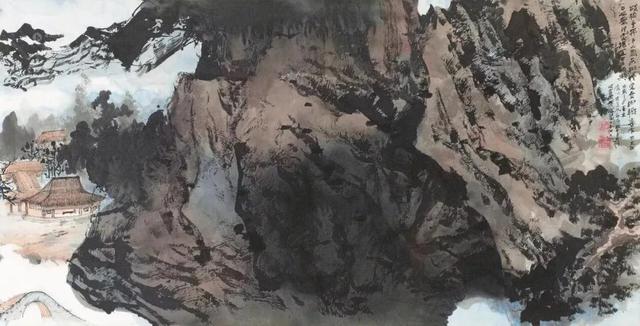 张大千绘赠曾克耑泼墨泼彩《云山图》现保利春拍