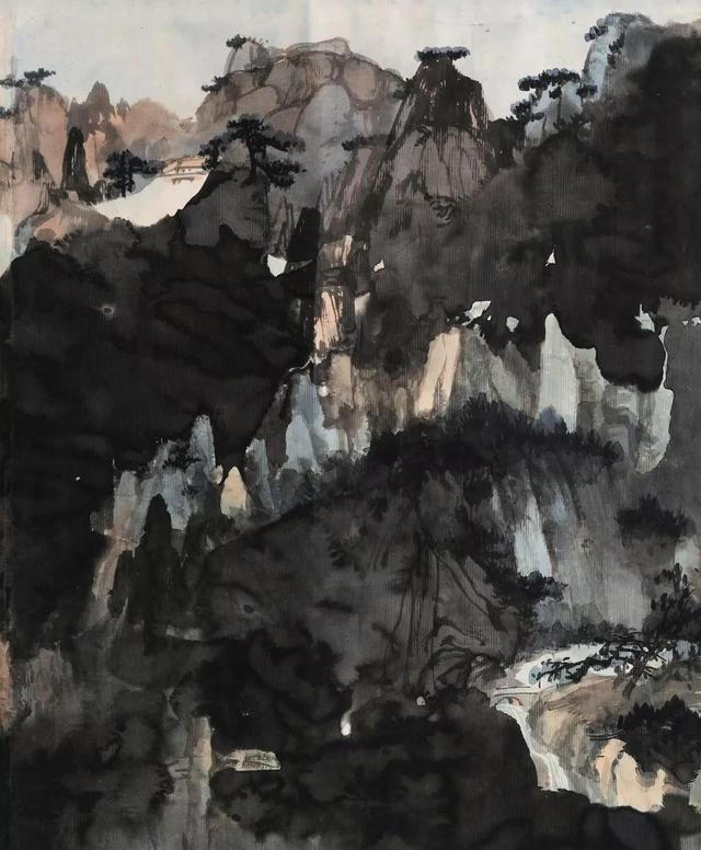 张大千绘赠曾克耑泼墨泼彩《云山图》现保利春拍