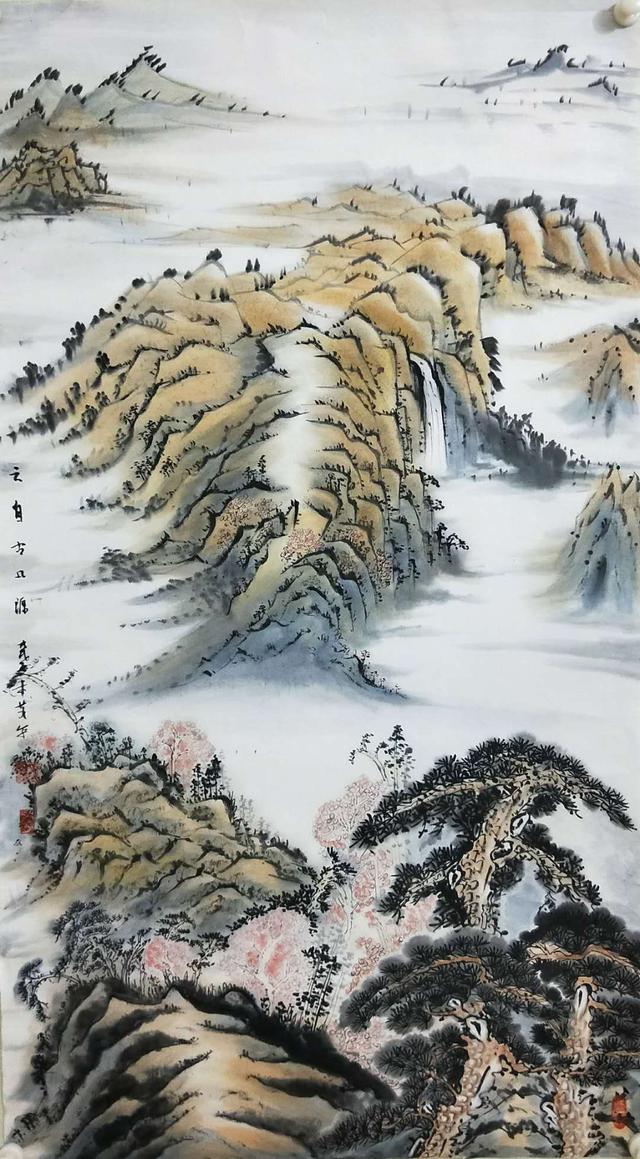 龚治平,中国书画家协会会员,北京华夏兰亭书画院院士,国家一级美术师
