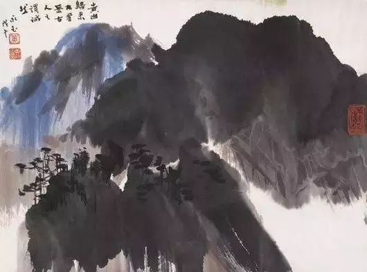 怪老头黄永玉的山水画,别有趣味