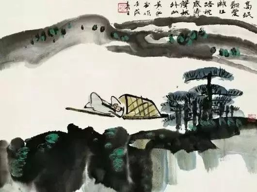 怪老头黄永玉的山水画,别有趣味