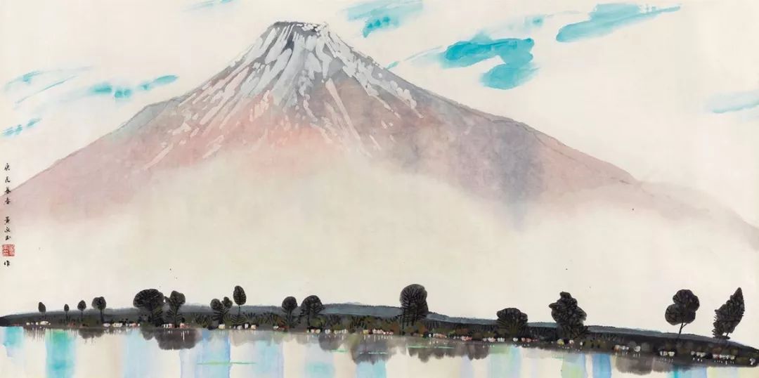 怪老头黄永玉的山水画,别有趣味