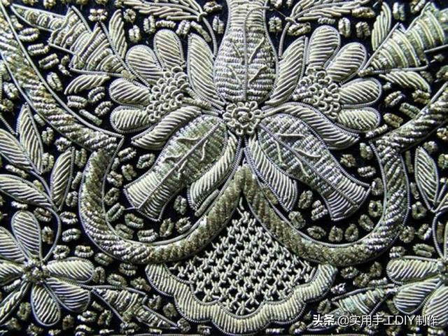 「刺绣作品」“zardozi”风格的奢华金刺绣作品欣赏