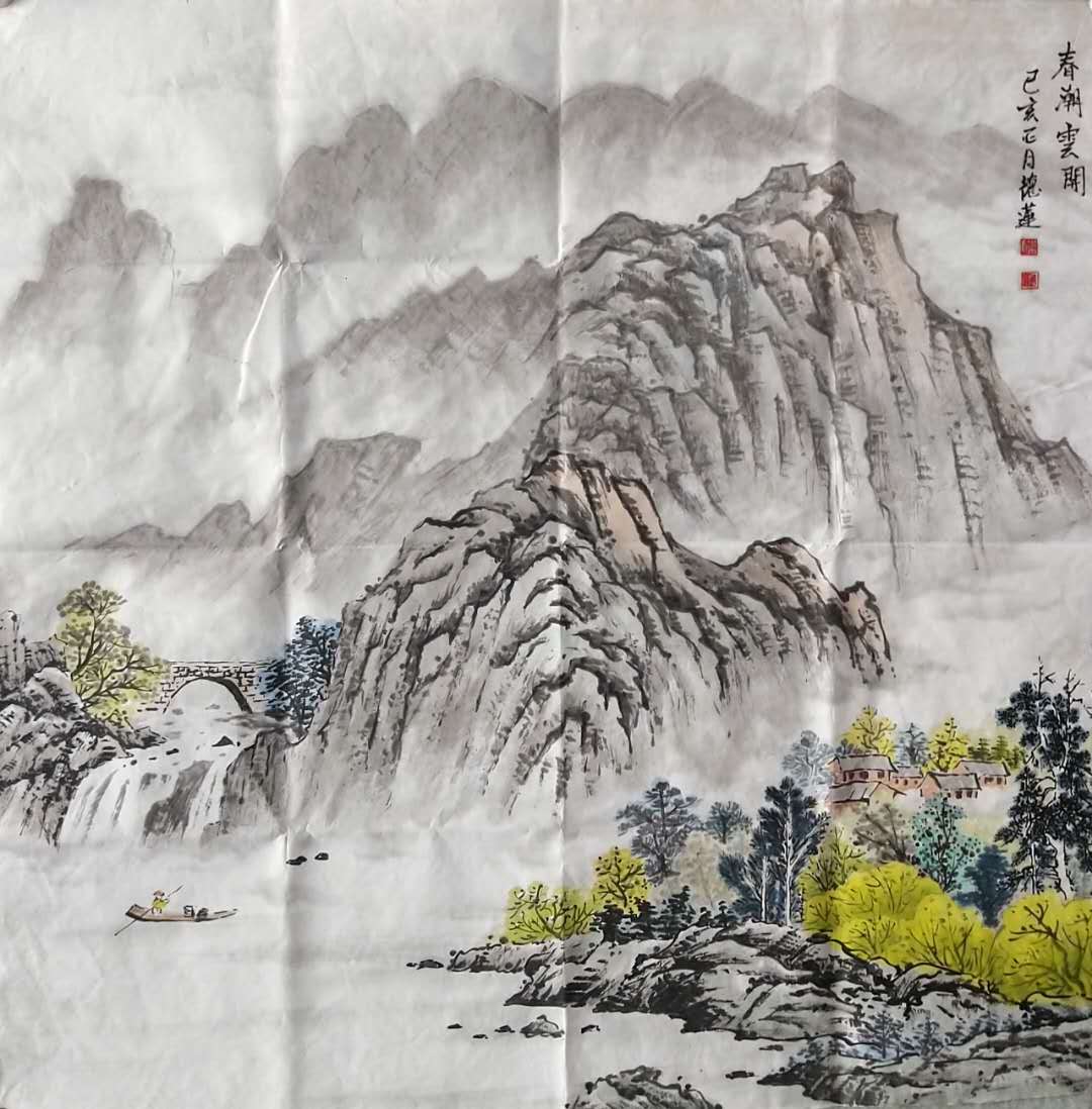 笔耕不辍,勤奋进取的莒县女画家陈德莲