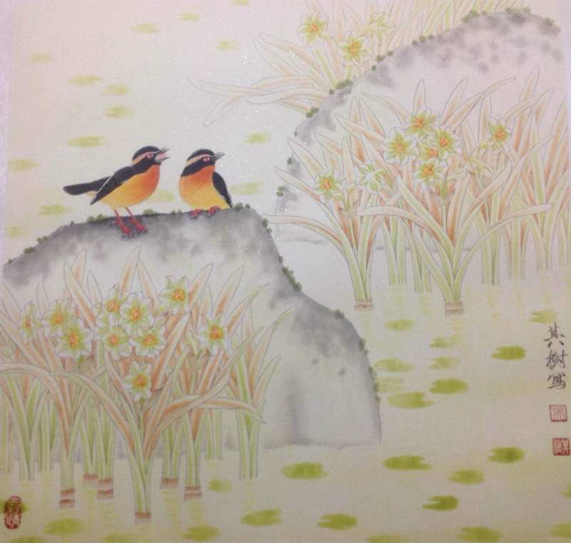 中国画名家——画家吴其树花鸟画欣赏