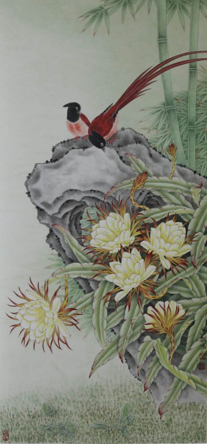 中国画名家——画家吴其树花鸟画欣赏