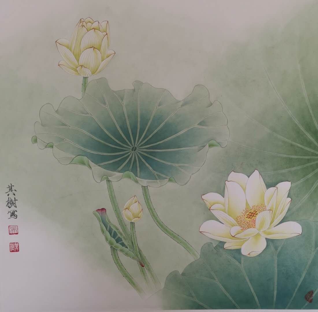 中国画名家——画家吴其树花鸟画欣赏
