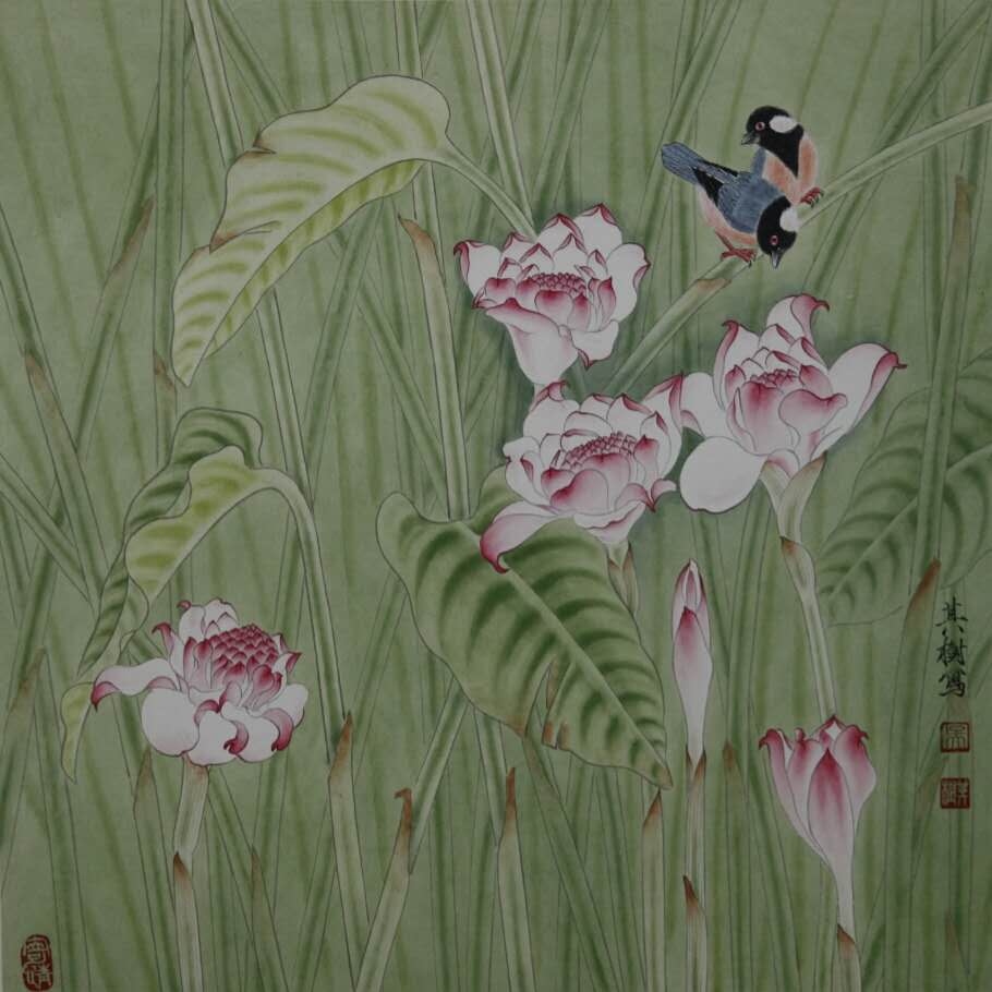 中国画名家——画家吴其树花鸟画欣赏