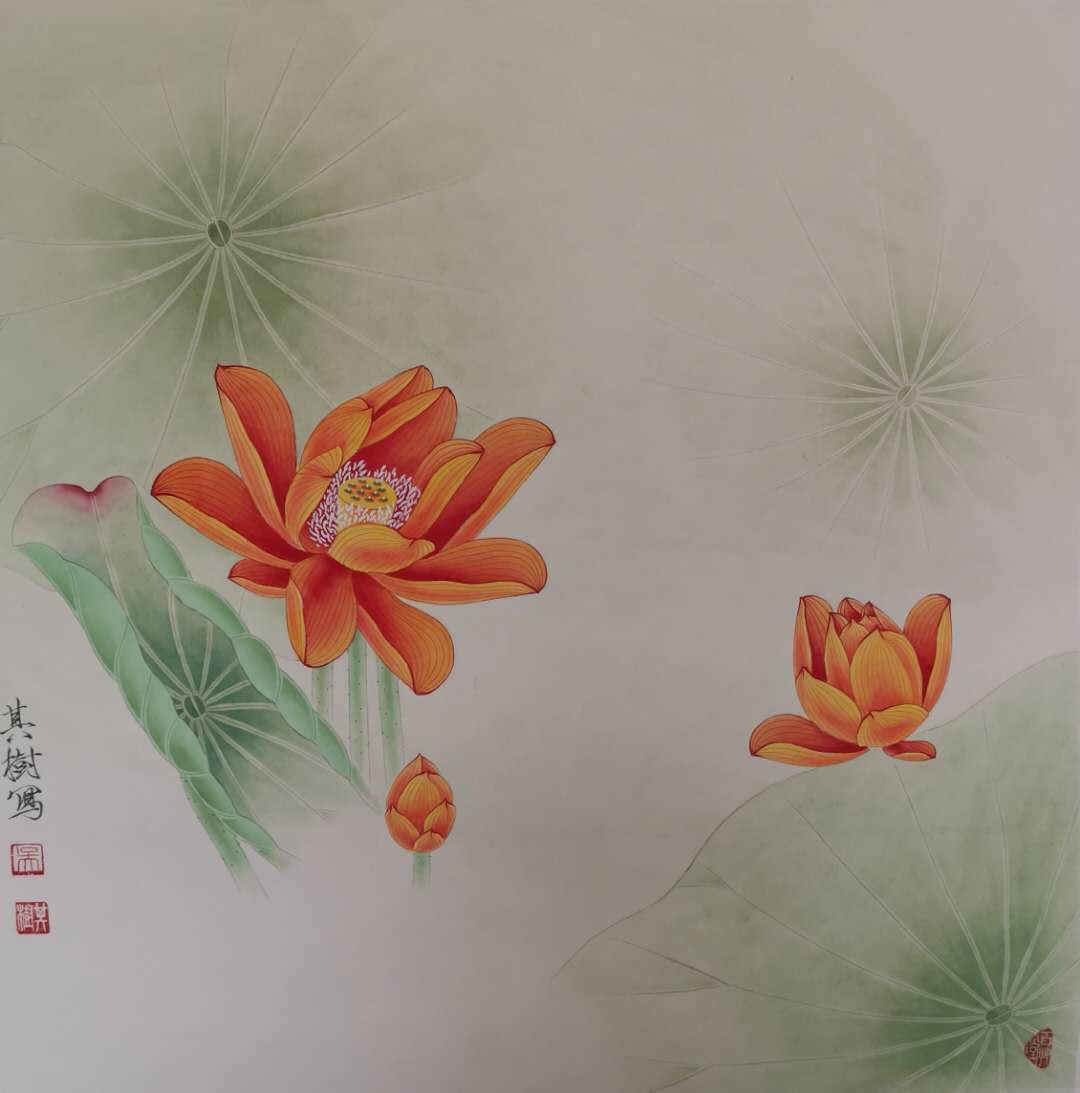 中国画名家——画家吴其树花鸟画欣赏
