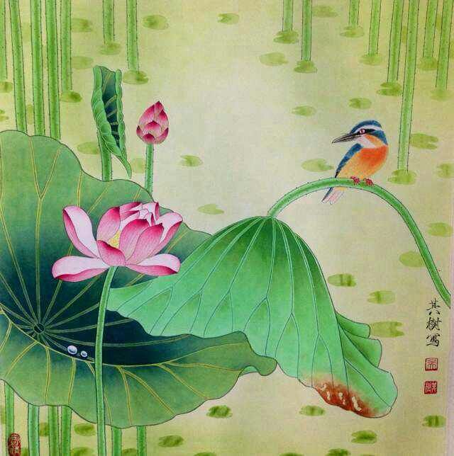中国画名家——画家吴其树花鸟画欣赏
