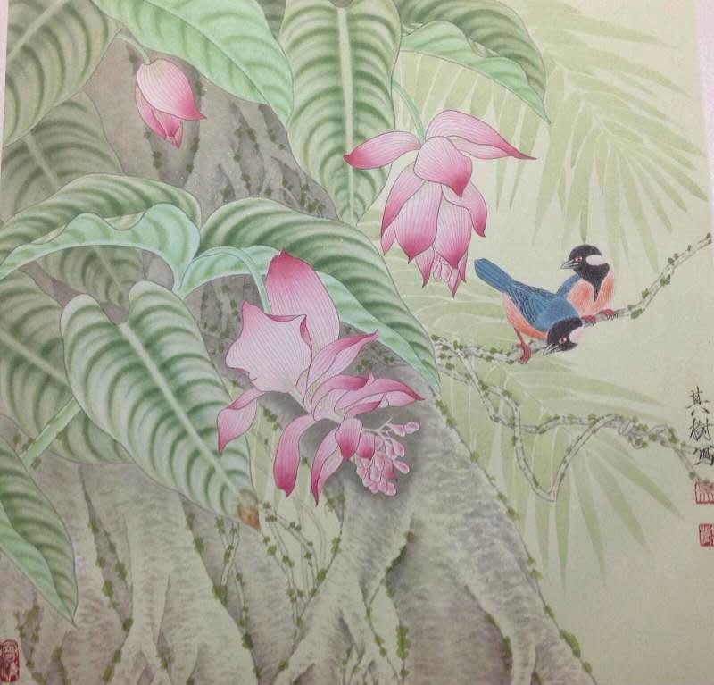 中国画名家——画家吴其树花鸟画欣赏