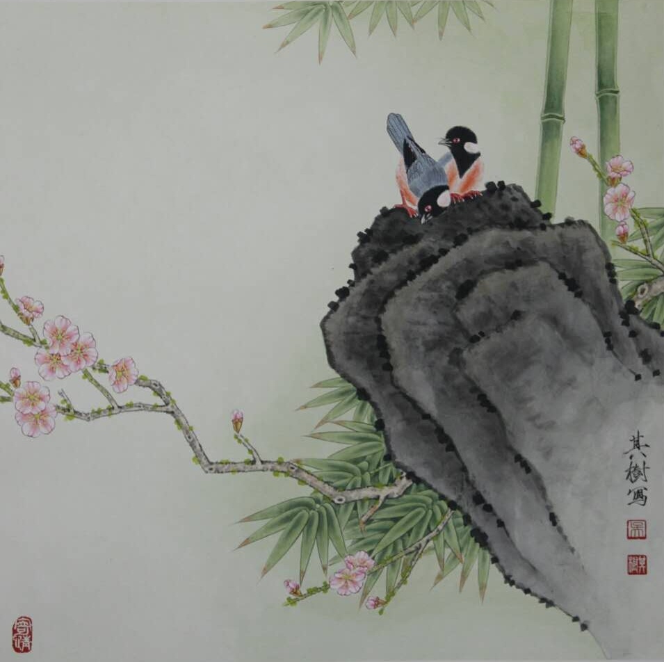 中国画名家——画家吴其树花鸟画欣赏