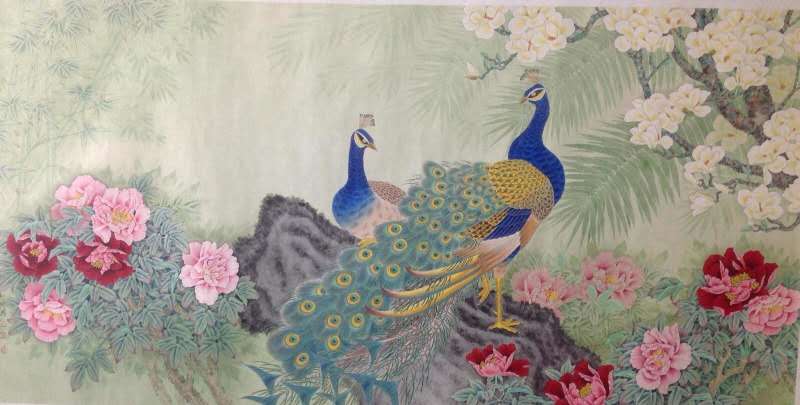 中国画名家——画家吴其树花鸟画欣赏