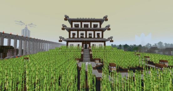 《我的世界》里什么元素最中国?一片竹林就仿佛到了武侠片场景
