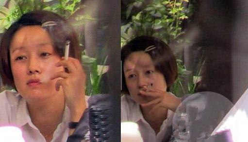 马伊琍海清聚餐被拍,两人被曝在室内抽烟,吞云吐雾动作娴熟