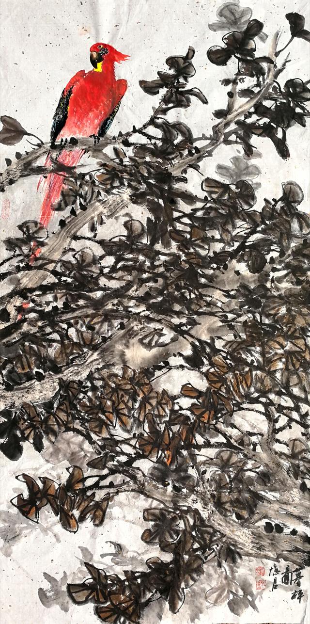 「一日一画」名家名作赏析之忆君银杏画第六篇