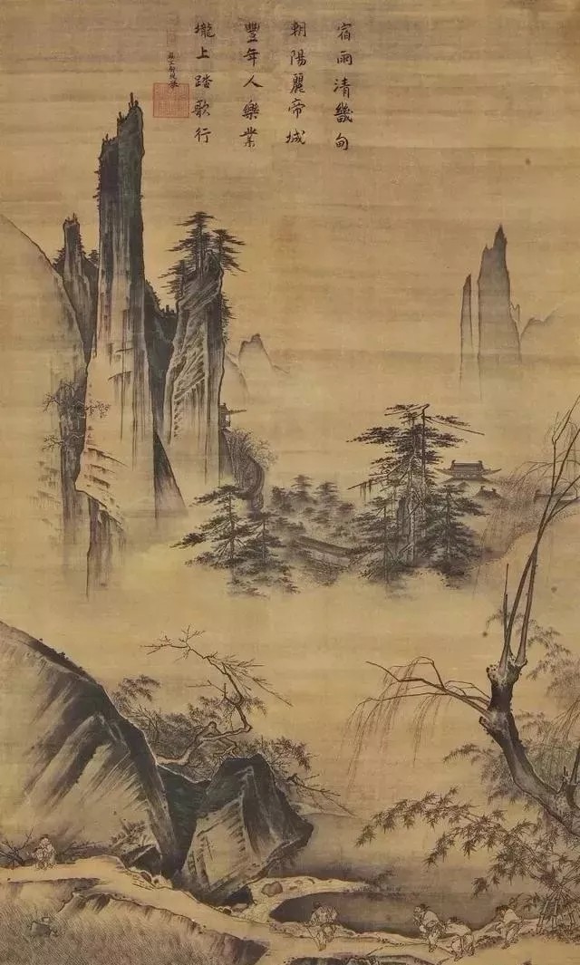 把古画放大了看,笑到肚子疼