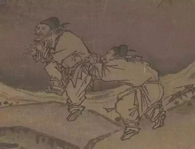 把古画放大了看,笑到肚子疼
