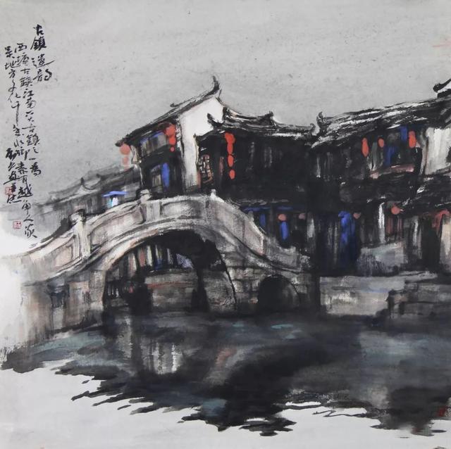写意江南——王辰光水墨民居系列作品欣赏