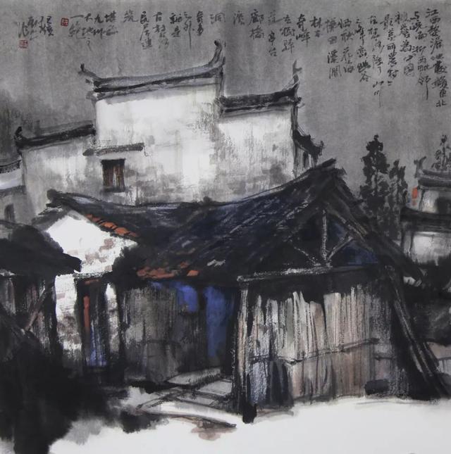 写意江南——王辰光水墨民居系列作品欣赏