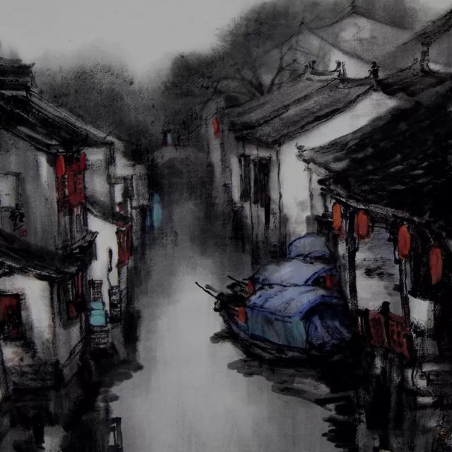 写意江南——王辰光水墨民居系列作品欣赏