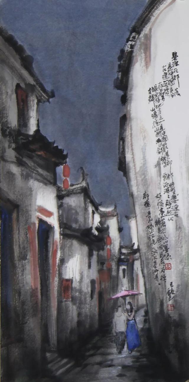 写意江南——王辰光水墨民居系列作品欣赏