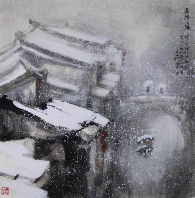 写意江南——王辰光水墨民居系列作品欣赏