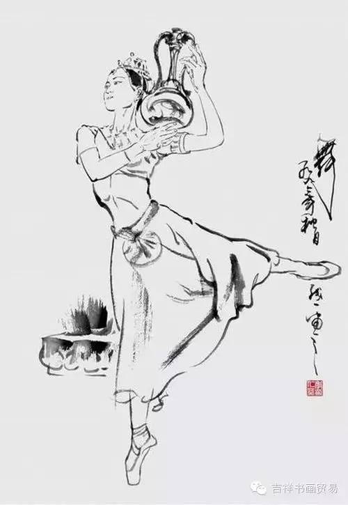 京剧国画速写,太美