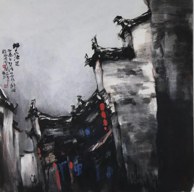 写意江南——王辰光水墨民居系列作品欣赏