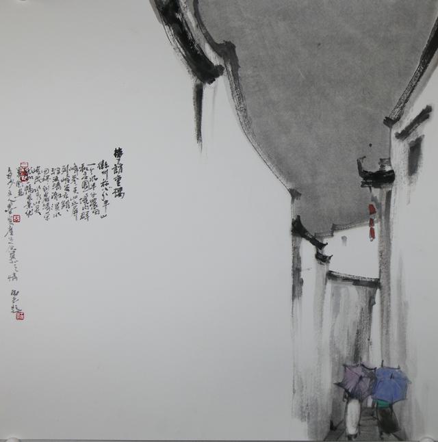写意江南——王辰光水墨民居系列作品欣赏