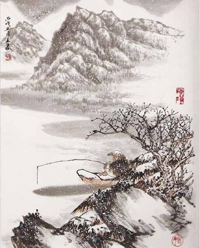 钓翁之意不在鱼 在乎天地人间也
