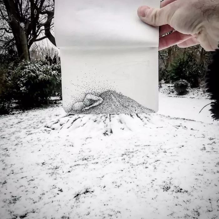 当绘画与实景完美结合,世界都变得有趣了