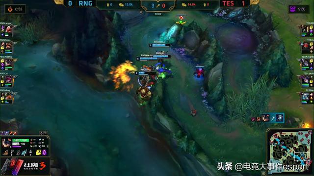 三土龙外加双火龙,RNG天命圈成功扳平TES,狼行最后一波太顶了