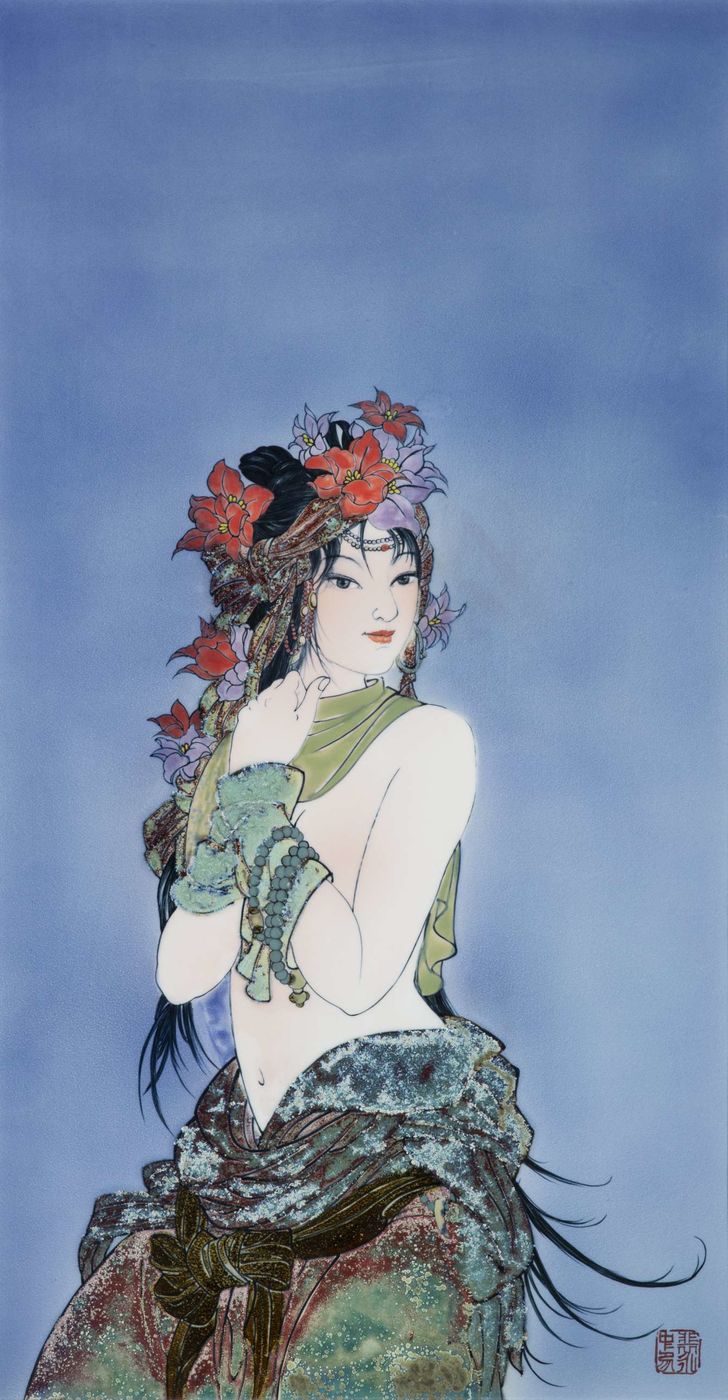 谁说13岁李嫣只会秀穿搭?看看她的绘画作品,堪称“大师级别”