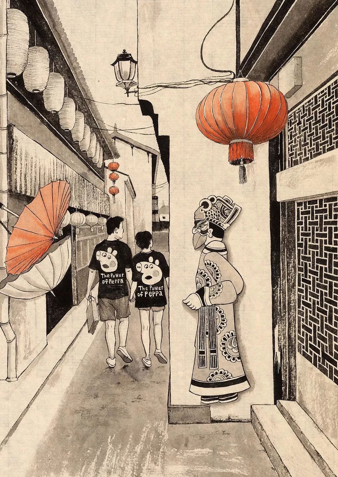 最懂上海的竟是个外国人,以色列艺术家创作上海风情插画,复古又摩登