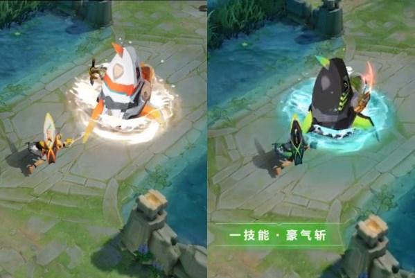 王者荣耀:夏侯惇星元皮肤特效展示,五套夏日星元下周上架