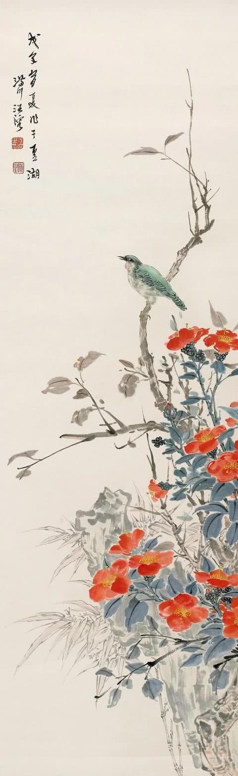 画鸟胜过王雪涛,画花胜过齐白石,他无门无派,国画意境却一流