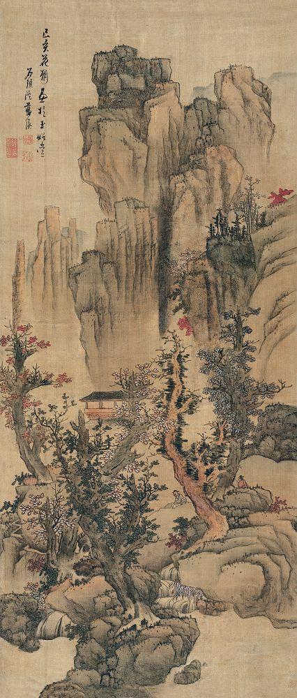 明代画家,浙派后期代表画家之一,蓝瑛山水作品欣赏