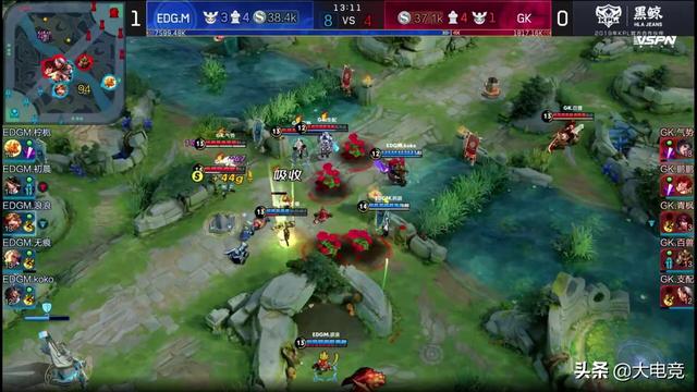 王者荣耀KPL:无痕回归,EDG.M 3:1战胜GK