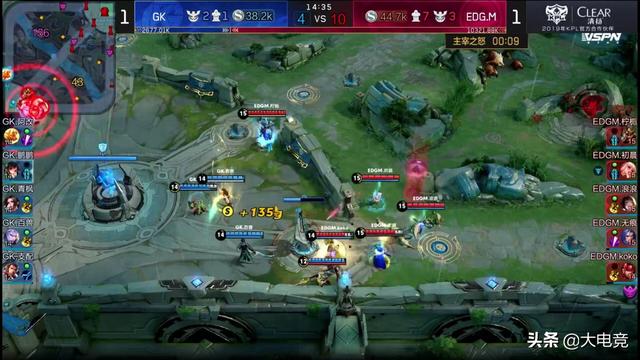 王者荣耀KPL:无痕回归,EDG.M 3:1战胜GK