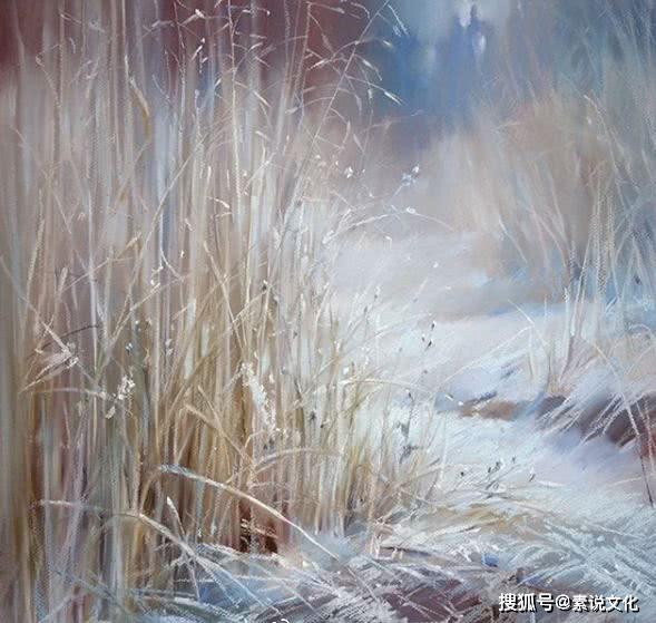 难得一见的粉笔画,虚幻又有神秘感,画出了大家梦中的样子