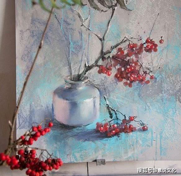 难得一见的粉笔画,虚幻又有神秘感,画出了大家梦中的样子