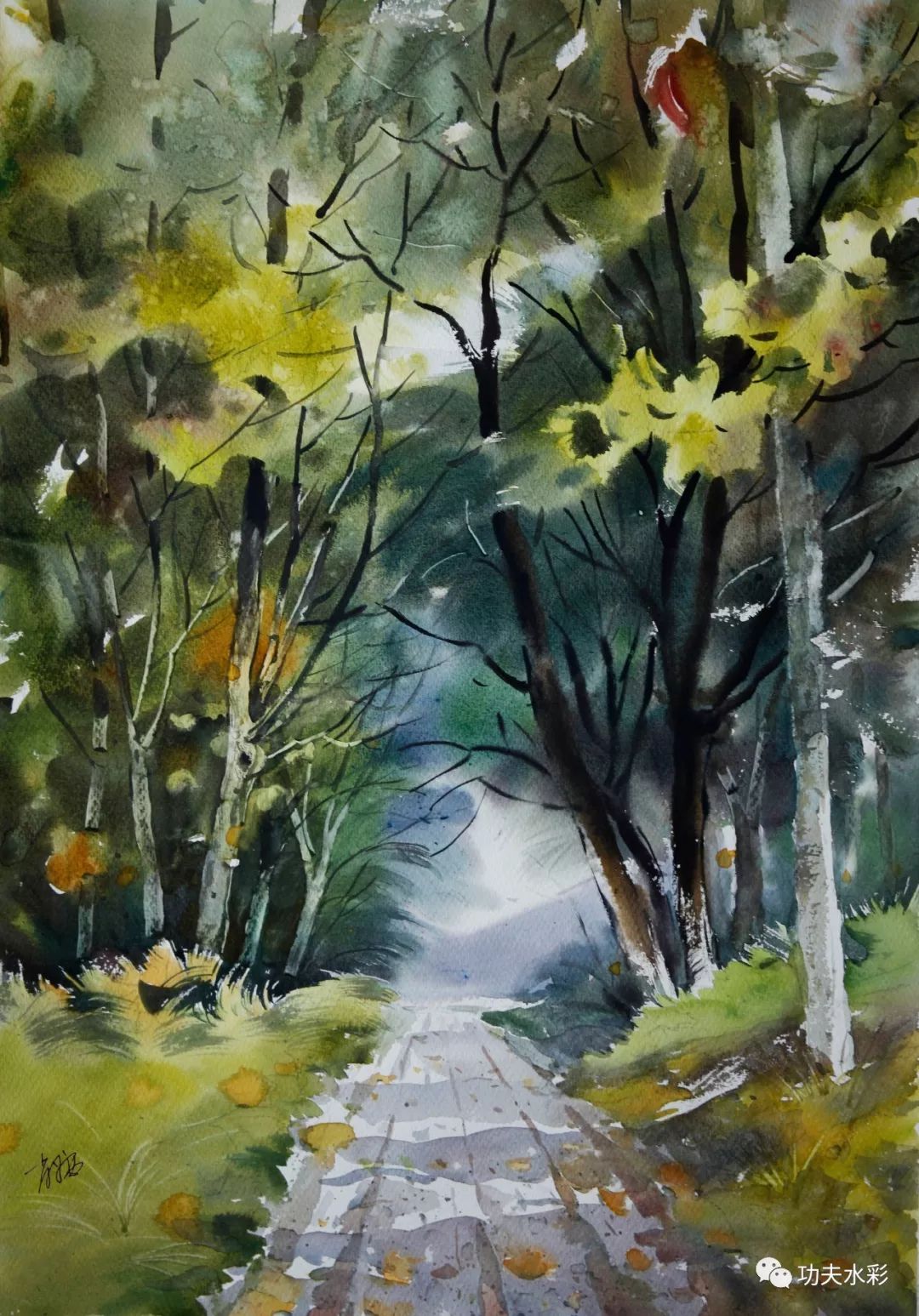 肖平西的水彩画