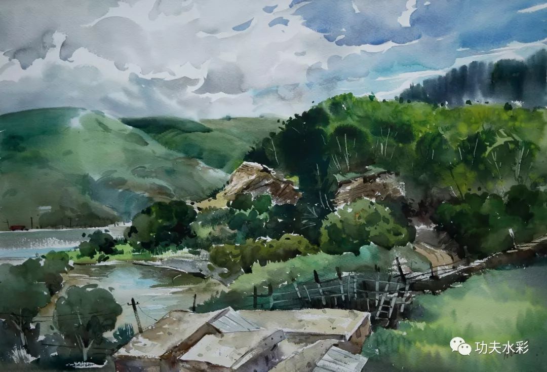 肖平西的水彩画