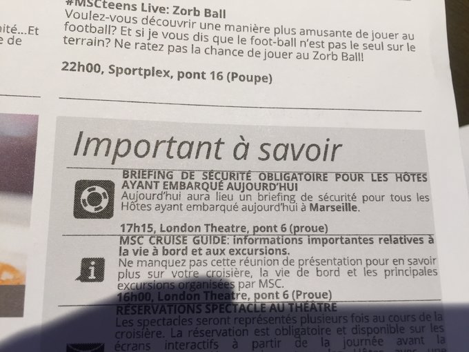 【转载】MSC Bellissima荣耀号 西地中海航线体验