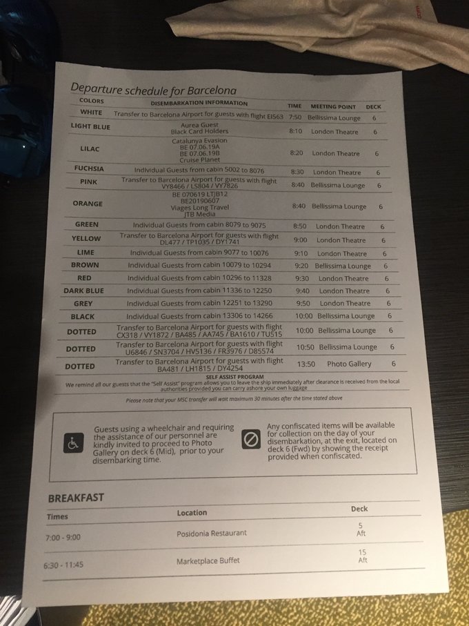 【转载】MSC Bellissima荣耀号 西地中海航线体验